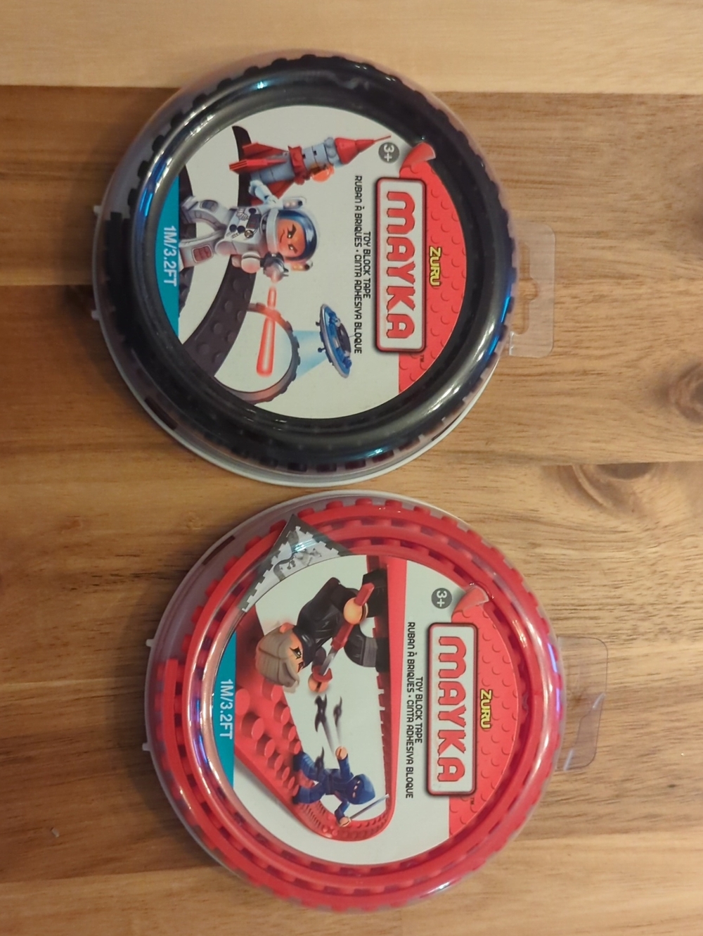 Nib Mayka Toy Block Tape - Red & Black